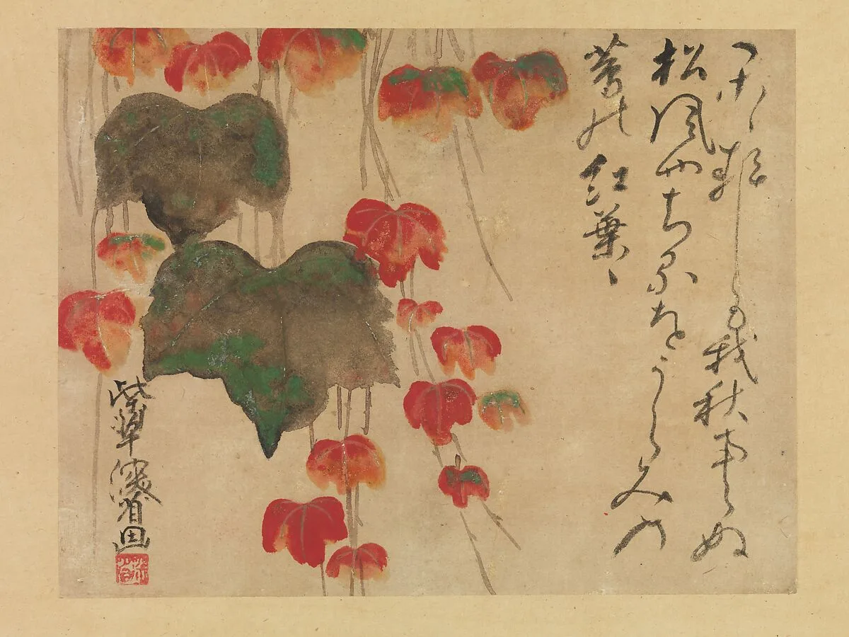 蔦紅葉図|Autumn Ivy — Ogata Kenzan