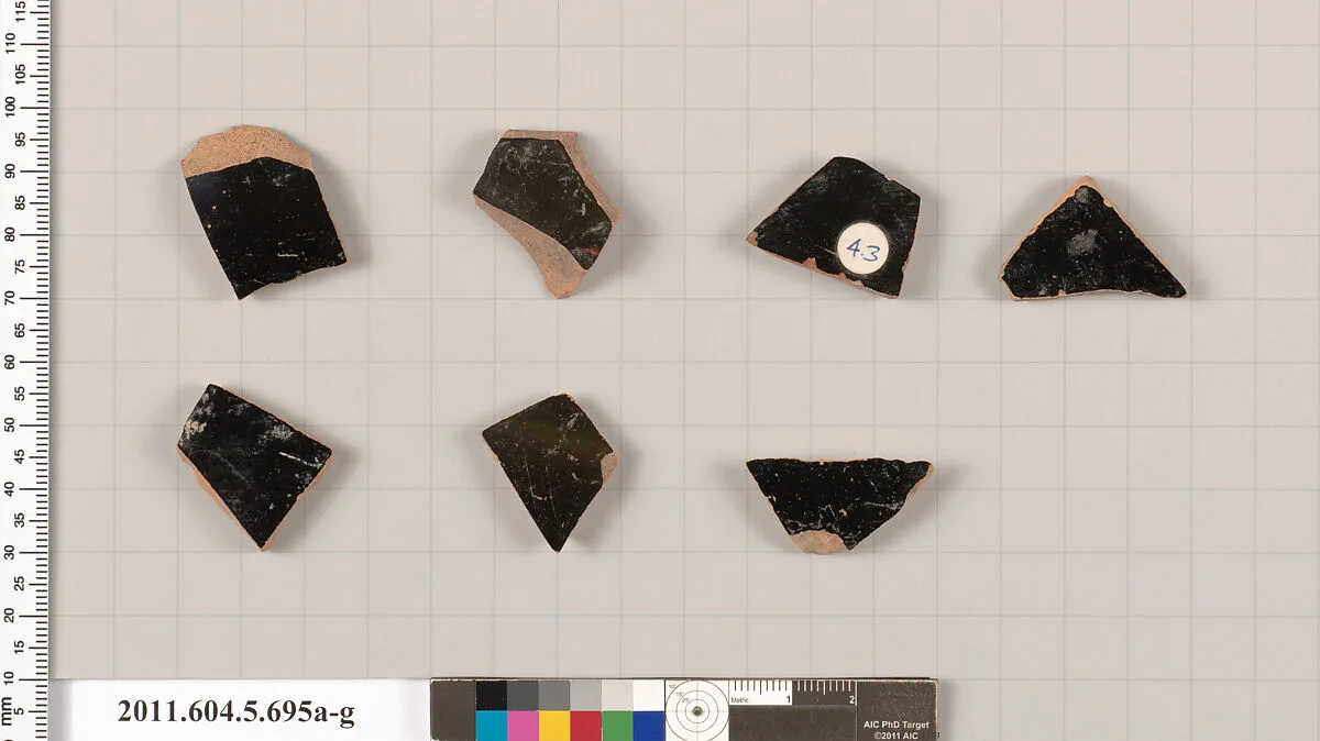 Terracotta fragments of kylikes (drinking cups) — Unknown