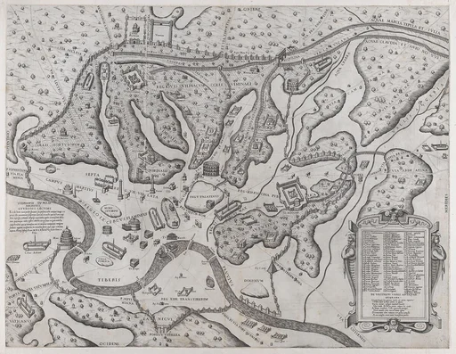 Speculum Romanae Magnificentiae: Ancient Rome and its Hills, from the West