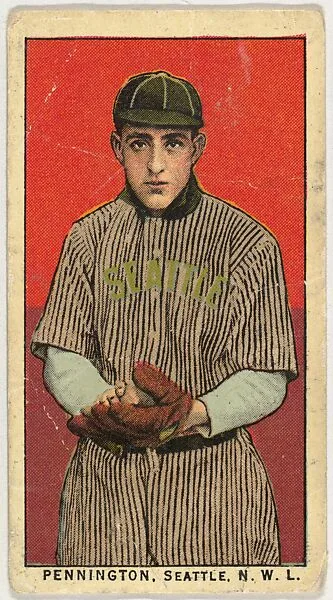 Pennington, Seattle, Northwestern League, from the "Obak Baseball Players" set (T212), issued by the American Tobacco Company to promote Obak Mouthpiece Cigarettes — American Tobacco Company