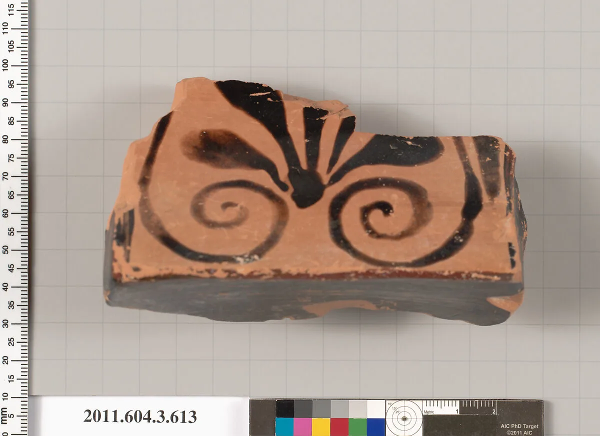 Terracotta fragment of a column-krater (bowl for mixing wine and water) — Unknown