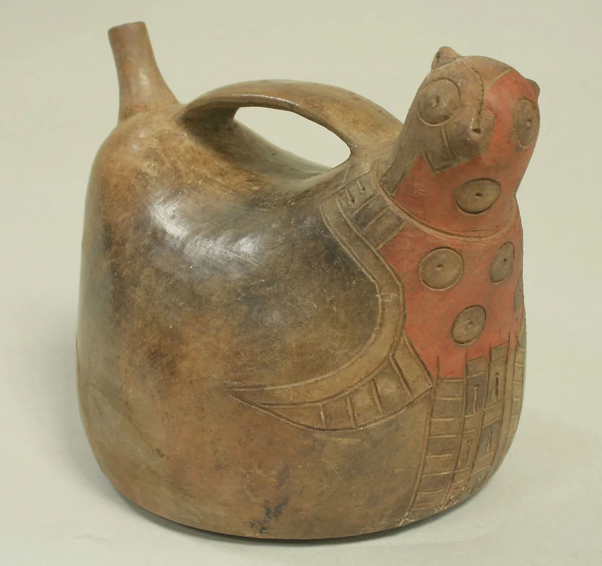 Double Spout and Bridge Bottle with Bird — Unknown