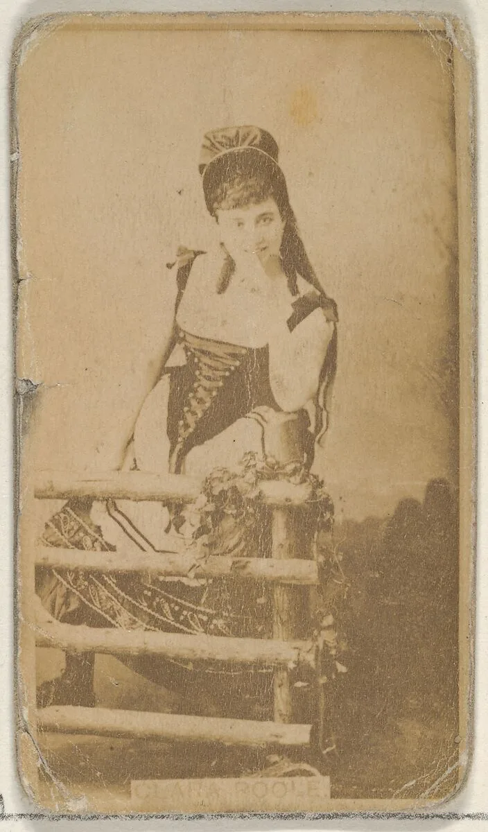 Clara Poole, from the Actors and Actresses series (N45, Type 8) for Virginia Brights Cigarettes — Allen & Ginter
