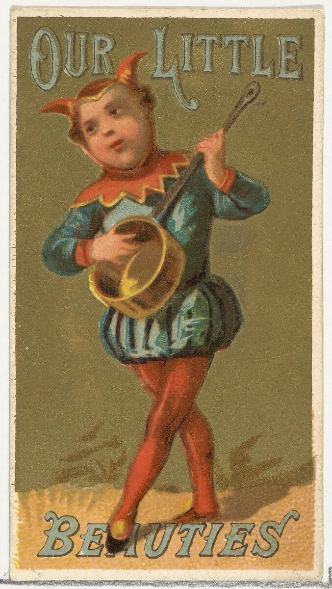 From the Girls and Children series (N58) promoting Our Little Beauties Cigarettes for Allen & Ginter brand tobacco products — Allen & Ginter