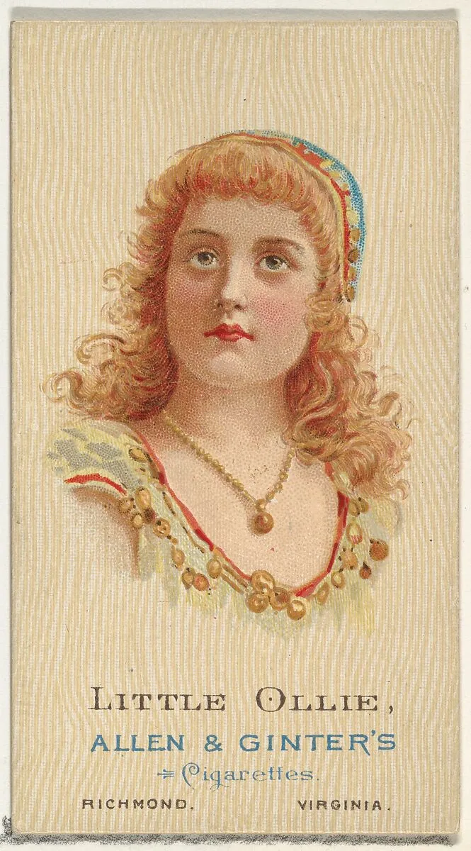 Little Ollie, from World's Beauties, Series 2 (N27) for Allen & Ginter Cigarettes — Allen & Ginter|Lindner, Eddy & Claus