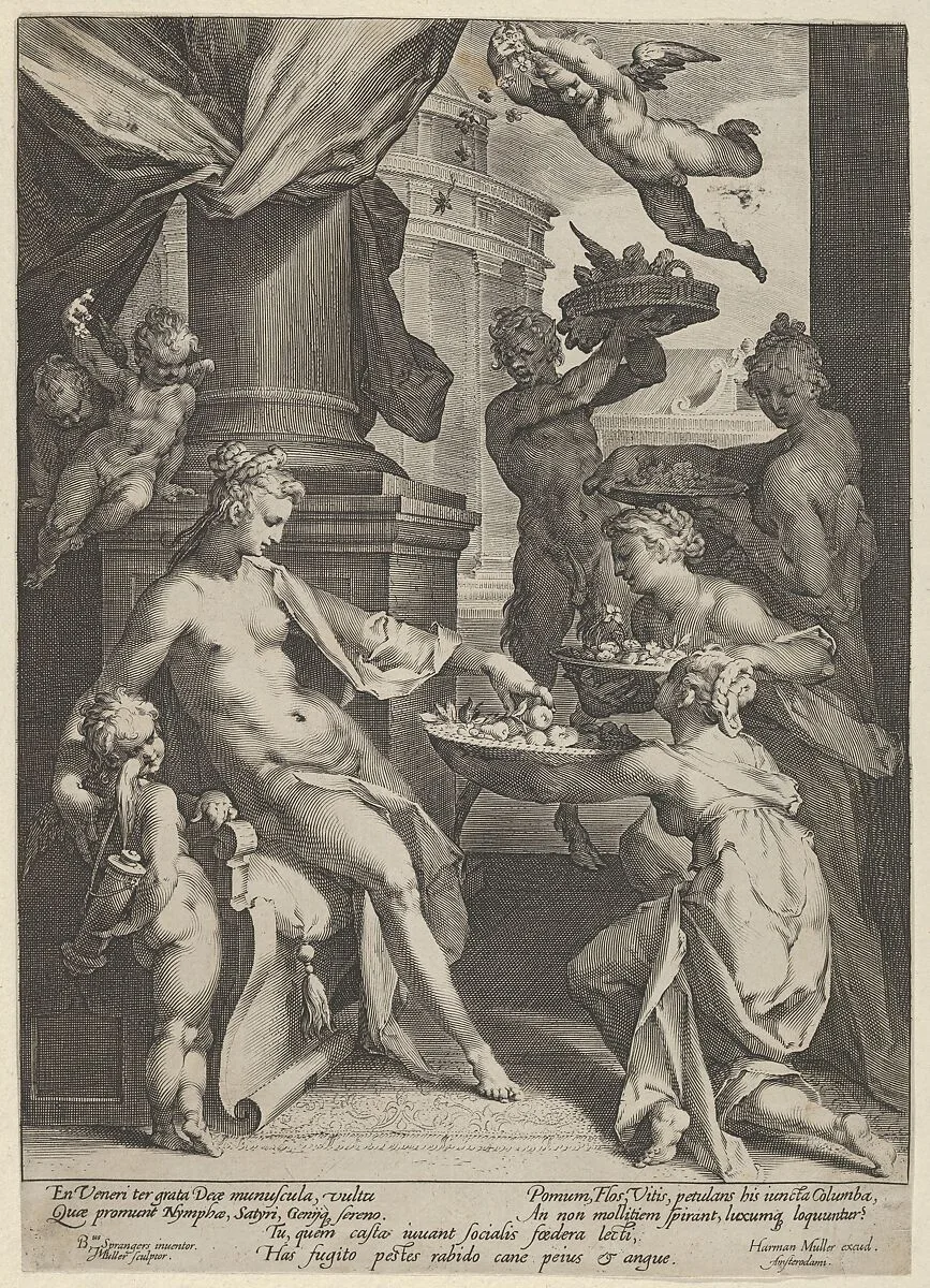 Venus Honored by the Nymphs — Bartholomeus Spranger|Jan Muller|Harmen Jansz. Muller