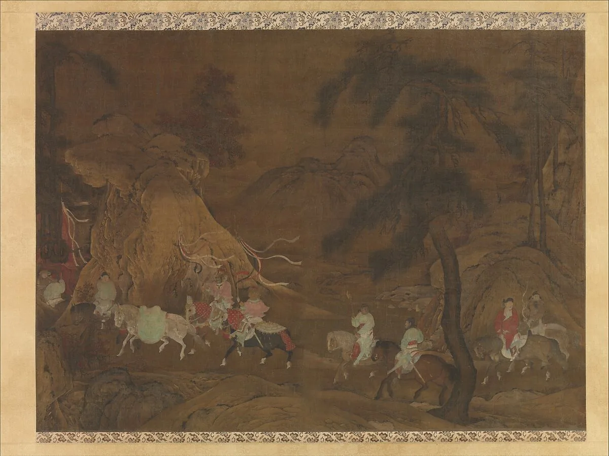 南宋 佚名 明皇幸蜀圖 軸|Emperor Xuanzong's Flight to Shu — Unidentified artist
