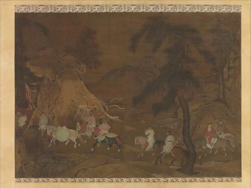 南宋 佚名 明皇幸蜀圖 軸|Emperor Xuanzong's Flight to Shu