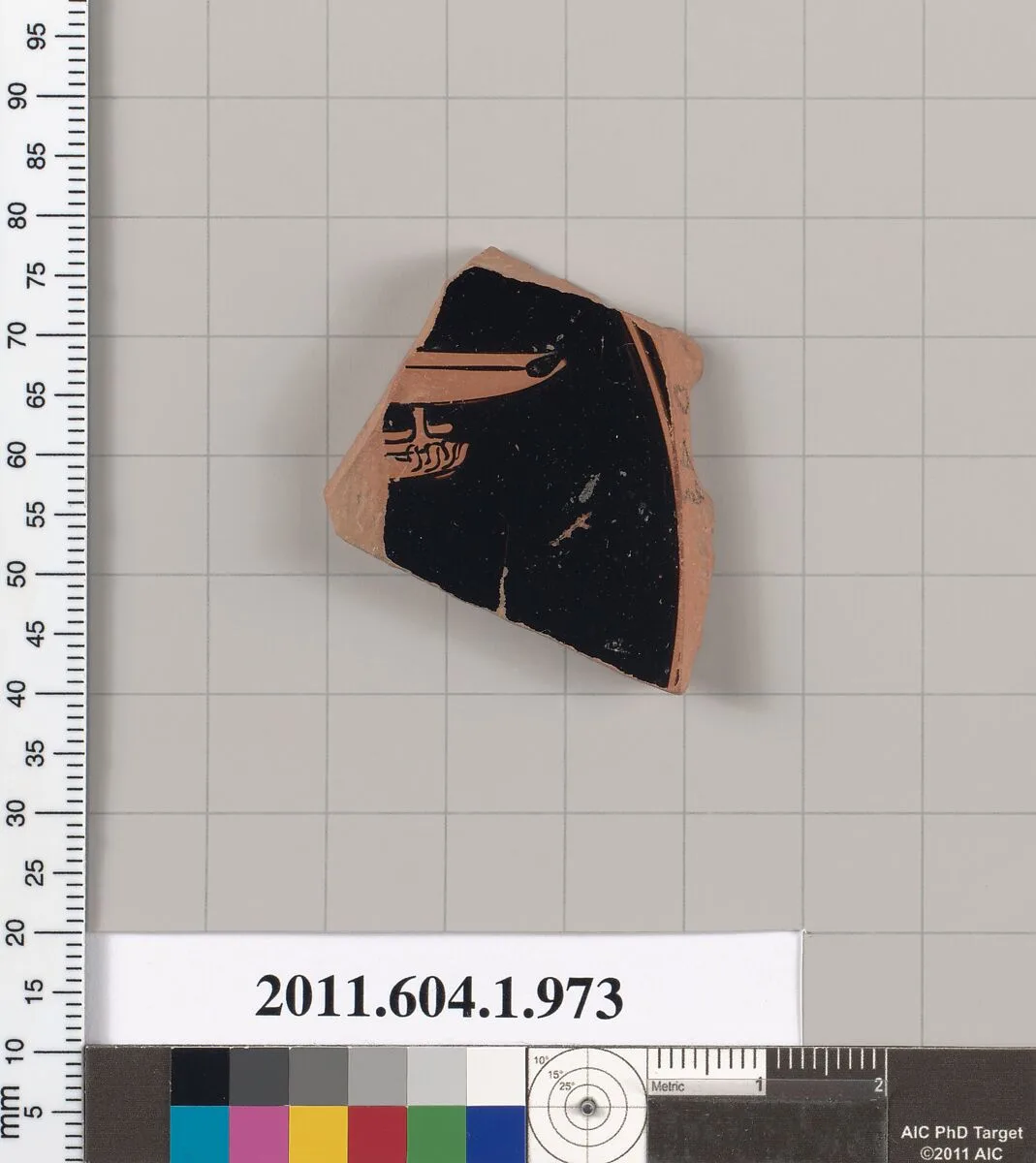 Terracotta fragment of a kylix (drinking cup) — Unknown