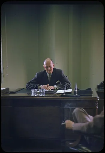 [68 Portraits of M. J. Rathbone of Jersey Standard Oil, for Fortune Business Executive Profile]