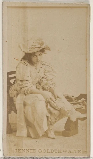 Jennie Goldthwaite, from the Actors and Actresses series (N45, Type 8) for Virginia Brights Cigarettes