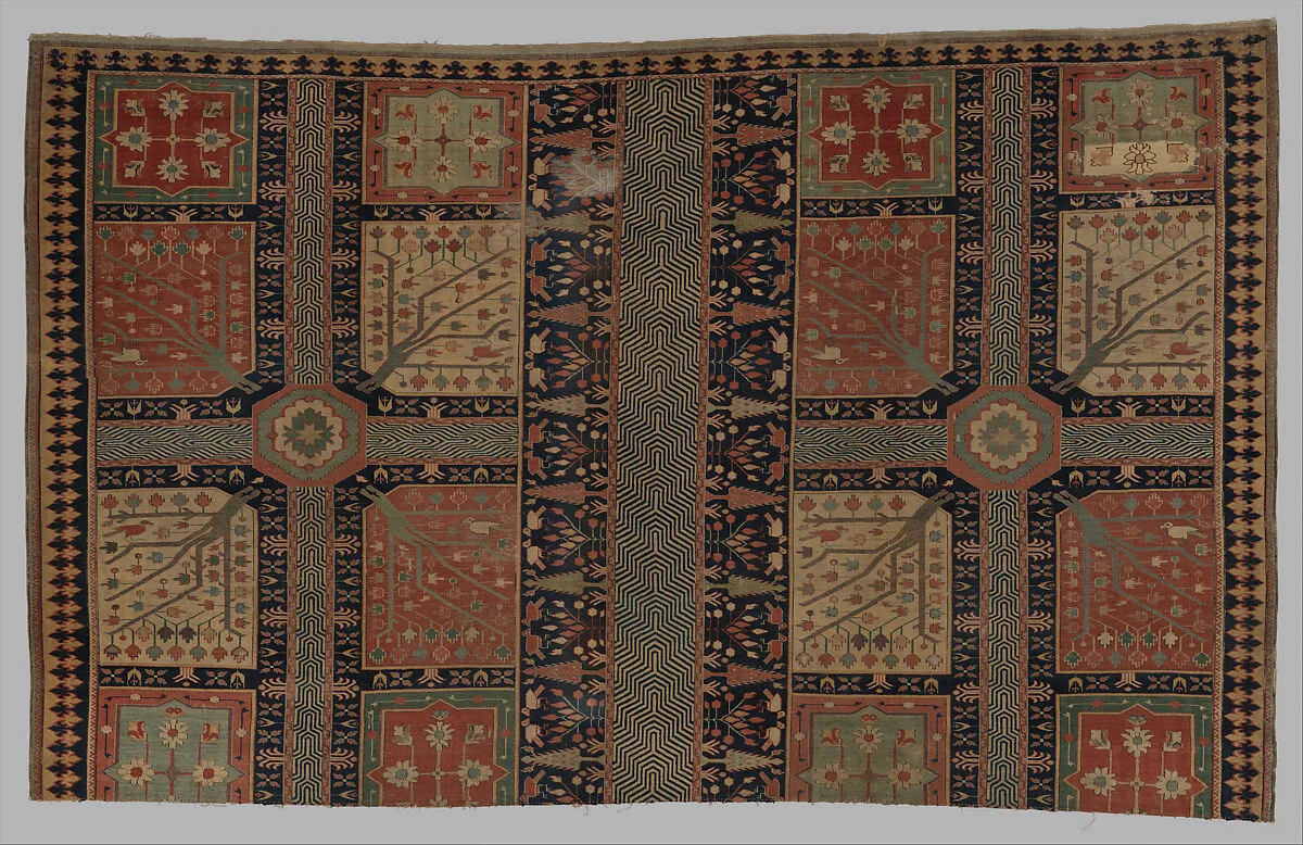 Fragment of a Garden Carpet — Unknown