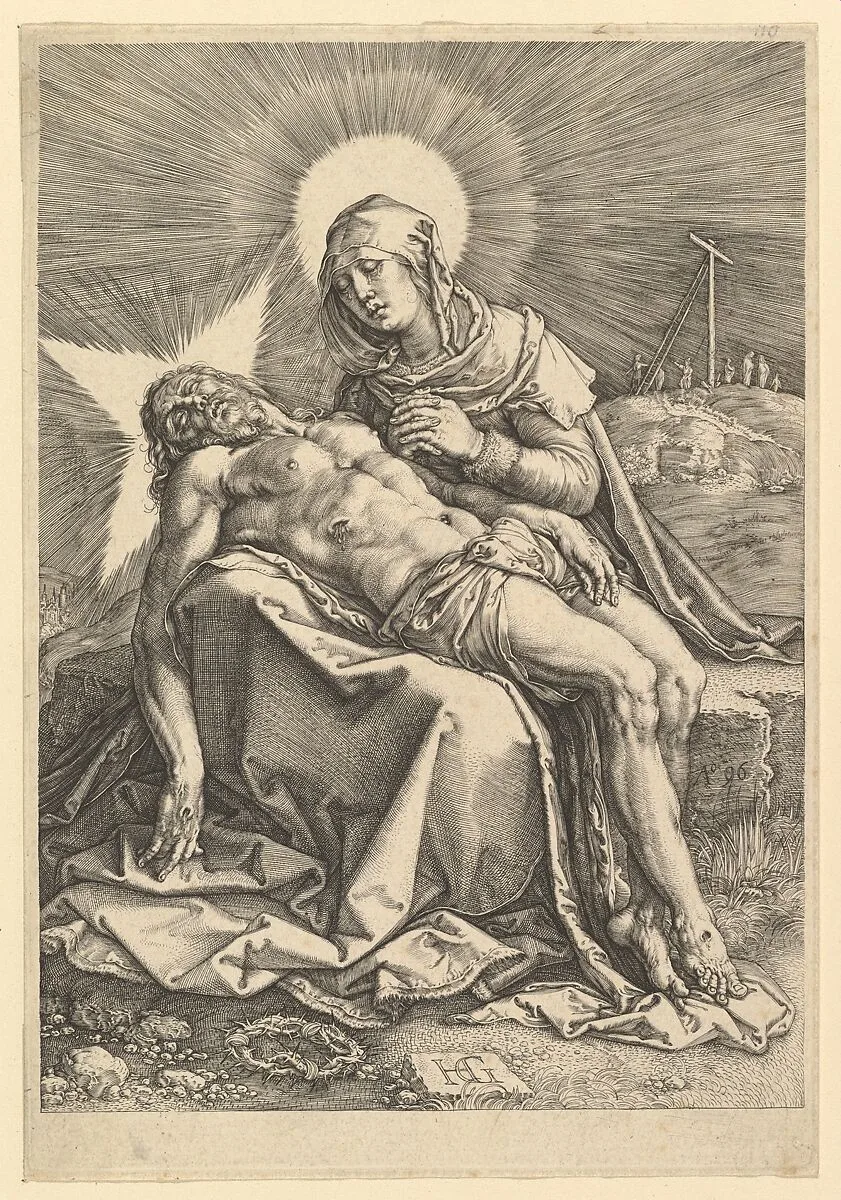 Pietà — Hendrick Goltzius