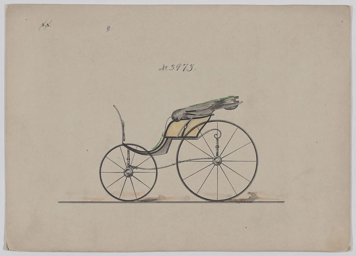 Design for Pony Phaeton, no. 3973 — Brewster & Co.