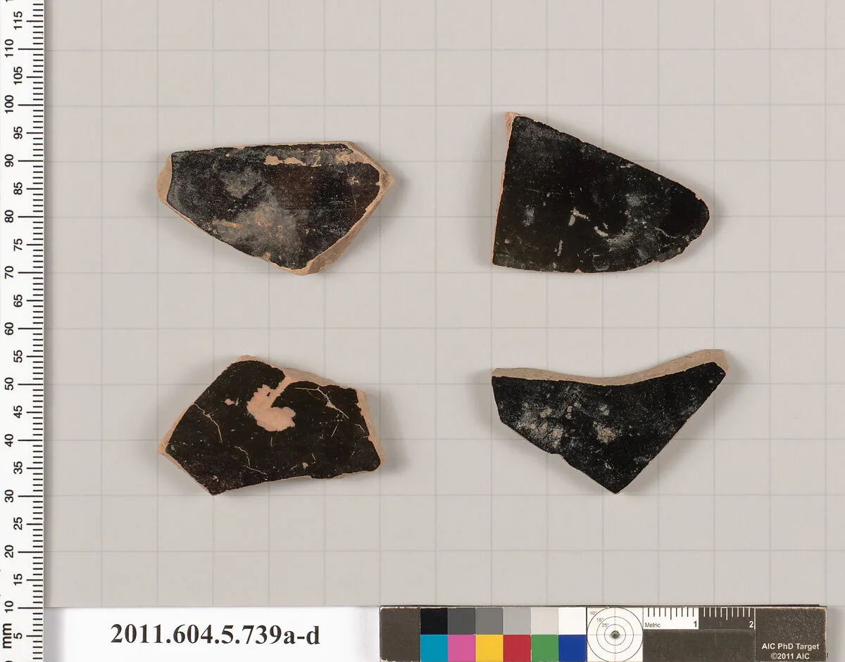 Terracotta fragments of kylikes (drinking cups) — Unknown