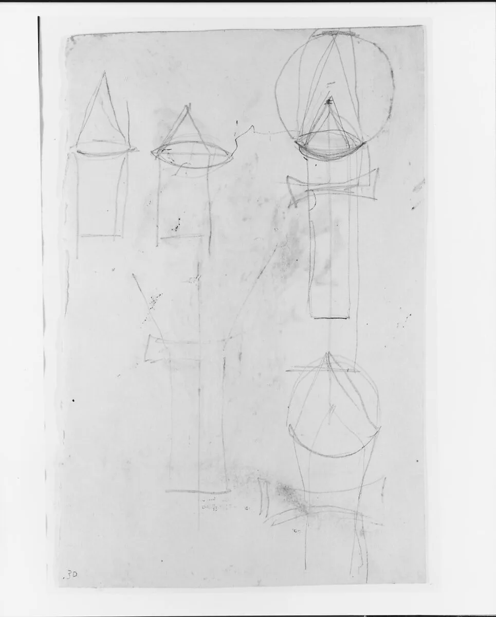 Architectual (?) Sketches (from Sketchbook) — James McNeill Whistler
