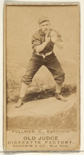 Fullmer, Catcher, Baltimore Orioles, from the Old Judge series (N172) for Old Judge Cigarettes