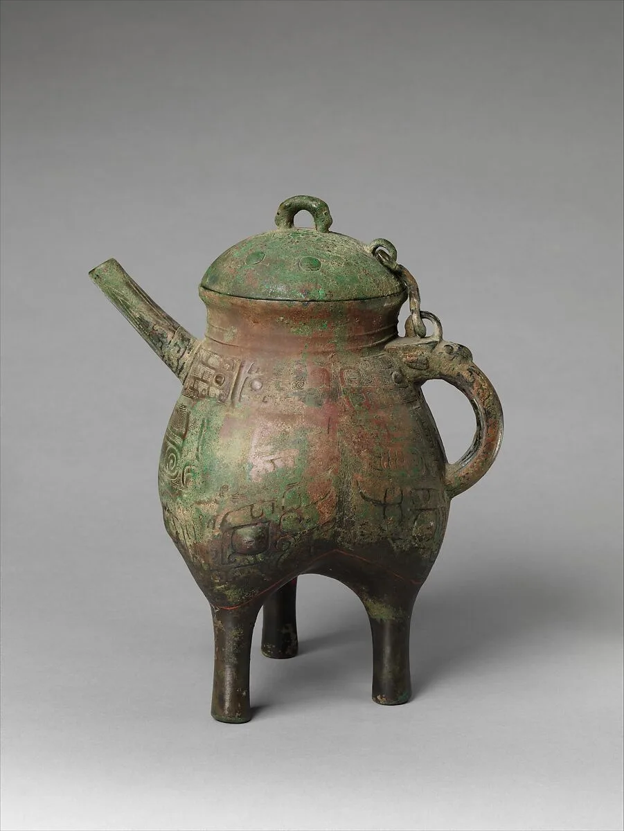 西周 青銅盉|Spouted Ritual Water Vessel (He) with Attached Lid — Unknown