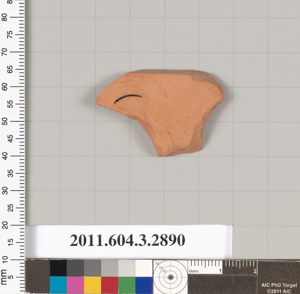Terracotta fragment of a kylix (drinking cup)? — Unknown