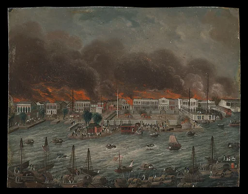 Burning of the "Factories" in Canton