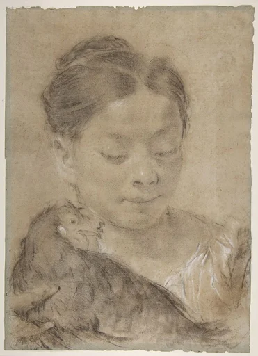 Girl with a Hen