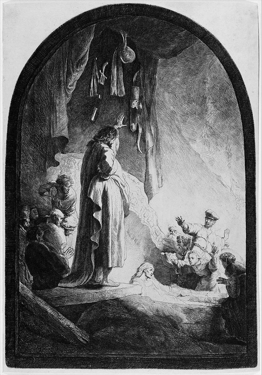 The Raising of Lazarus: The Larger Plate — Rembrandt (Rembrandt van Rijn)