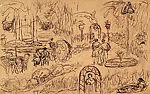 Untitled (park scene) — Abraham Walkowitz