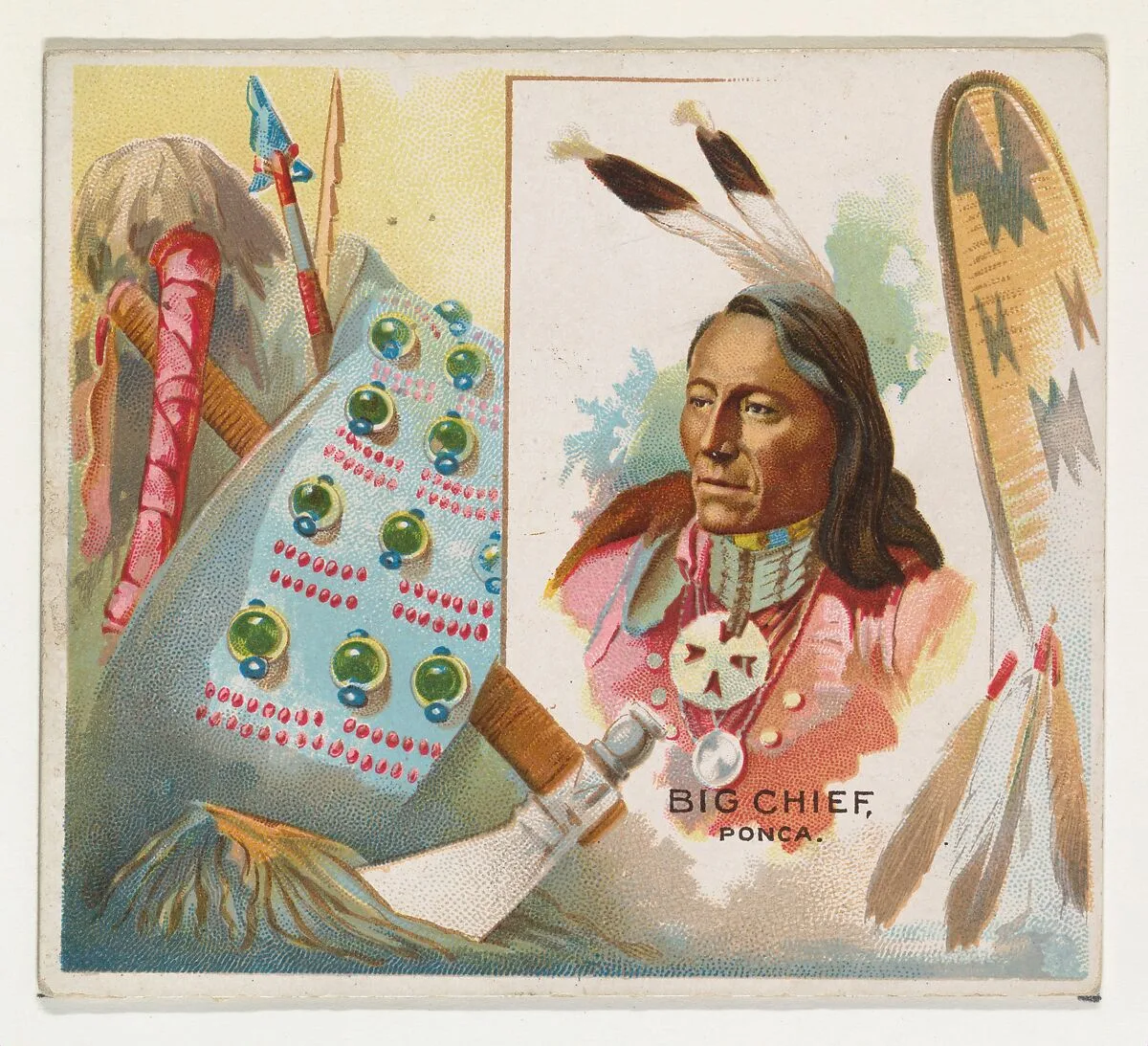 Big Chief, Ponca, from the American Indian Chiefs series (N36) for Allen & Ginter Cigarettes — Allen & Ginter