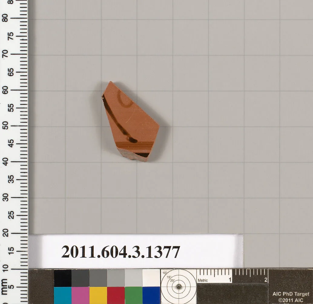 Terracotta fragment of a skyphos (deep drinking cup) — Unknown
