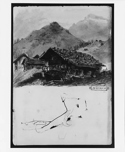 Chalet, Mürren (from "Splendid Mountain Watercolours" Sketchbook) — John Singer Sargent
