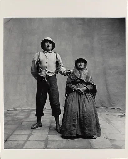 Indian Man with Seated Woman, Cuzco