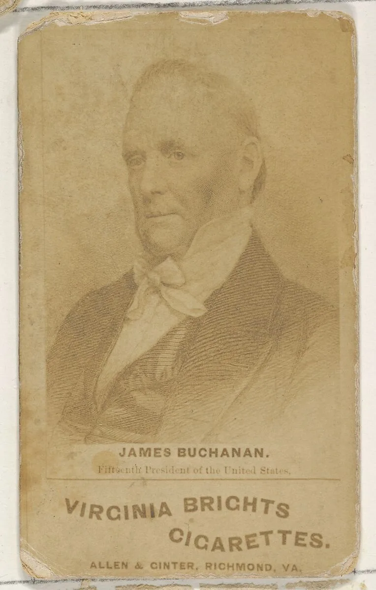 James Buchanan, from the Presidents of the United States series (N51) for Virginia Brights Cigarettes — Allen & Ginter