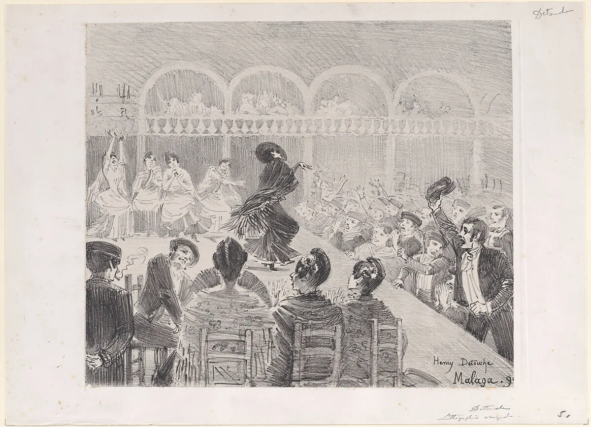 Flamenco dancer in Malaga — Henry Julien Detouche