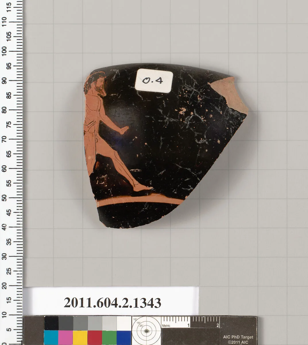 Terracotta fragment of a skyphos (deep drinking cup) — Unknown