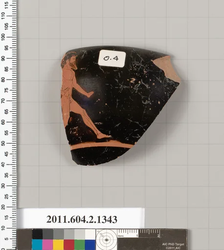 Terracotta fragment of a skyphos (deep drinking cup)