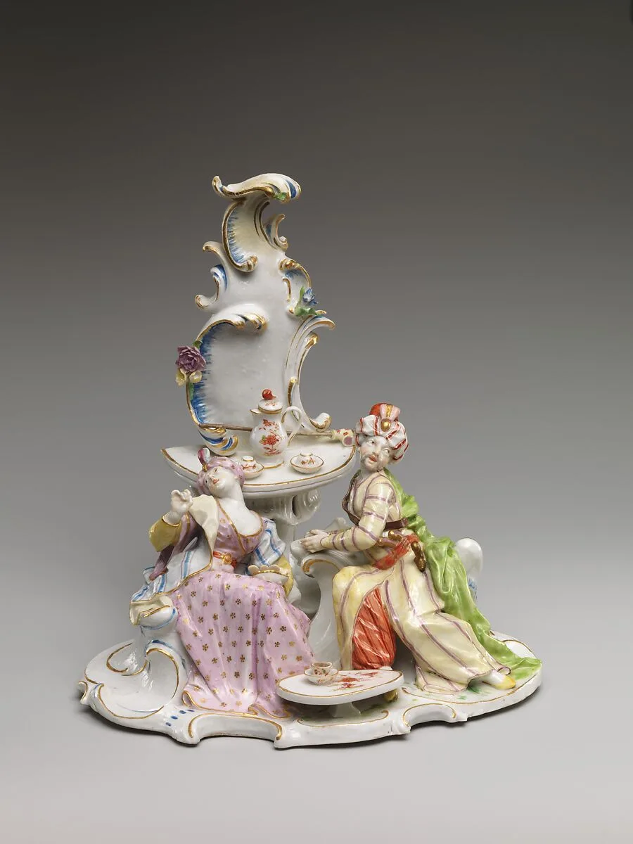 Turkish couple at coffee — Nymphenburg Porcelain Manufactory|Peter Anton Seefried|Franz Anton Bustelli
