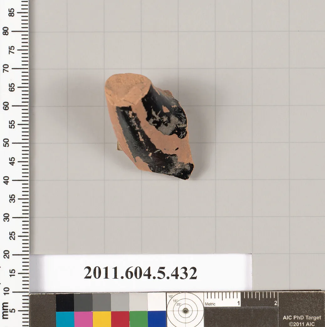 Terracotta fragment of a kylix (drinking cup) — Unknown