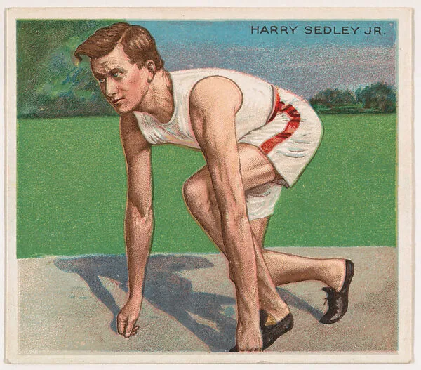 Harry Sedley Jr., Track and Field, from Mecca & Hassan Champion Athlete and Prize Fighter collection, 1910 — Mecca Cigarettes