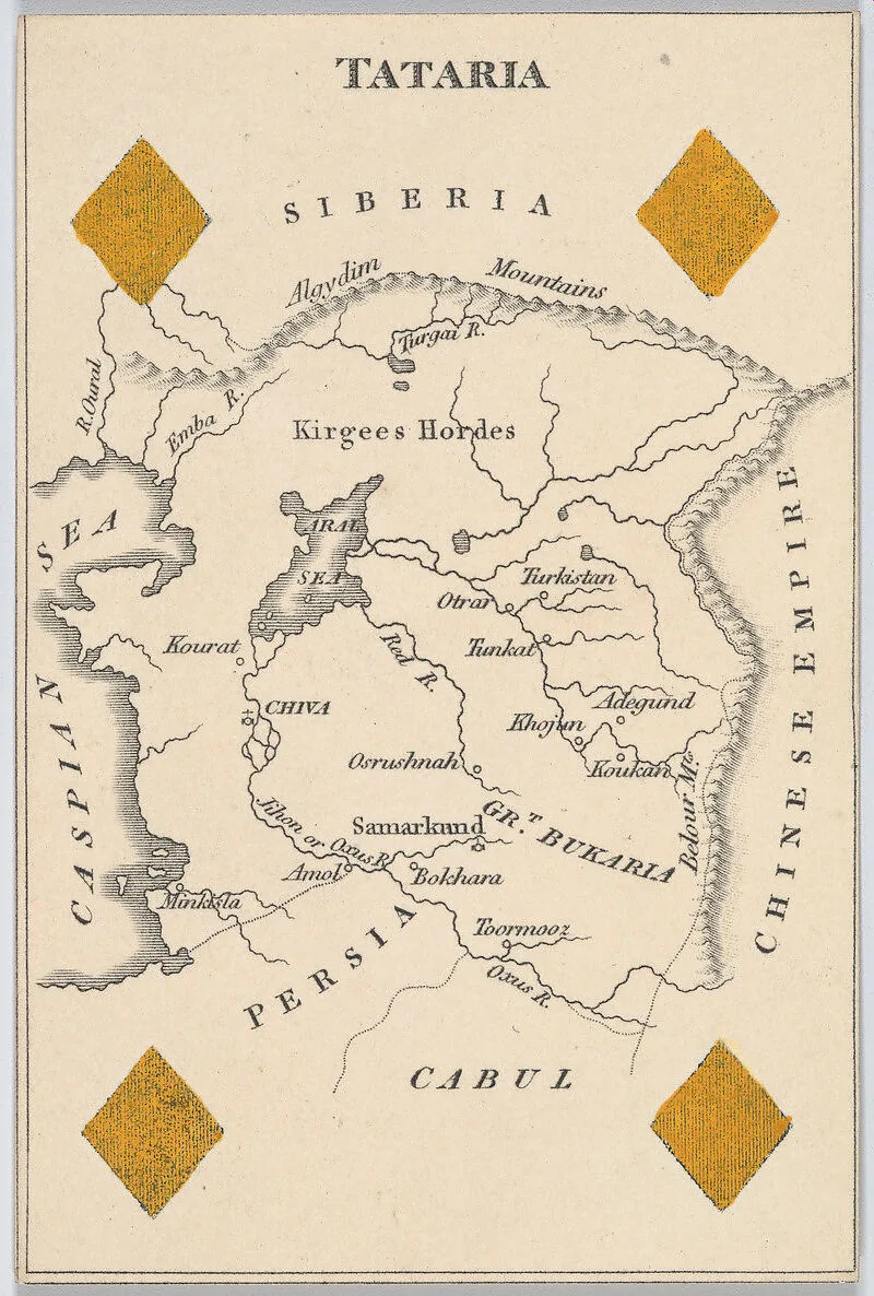 Tataria, from "Court Game of Geography" — William and Henry Rock
