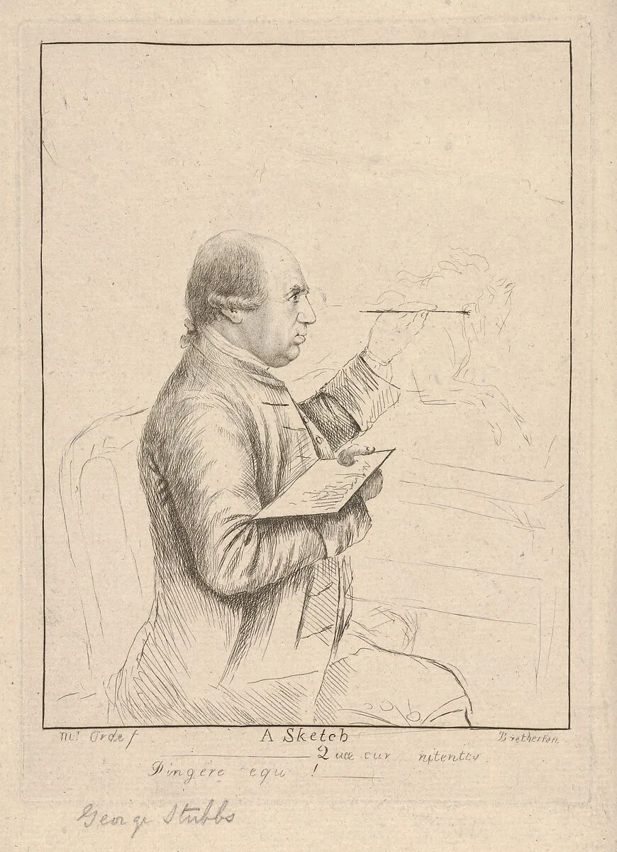A Sketch (Portrait of George Stubbs) — James Bretherton|Thomas Orde, Lord Bolton|George Stubbs