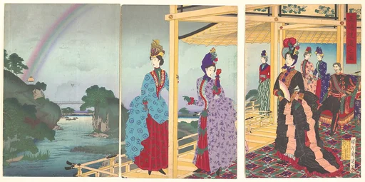 『雨過洗庭之図』|A Garden Refreshed by the Passing Rain (Ukasentei no zu)