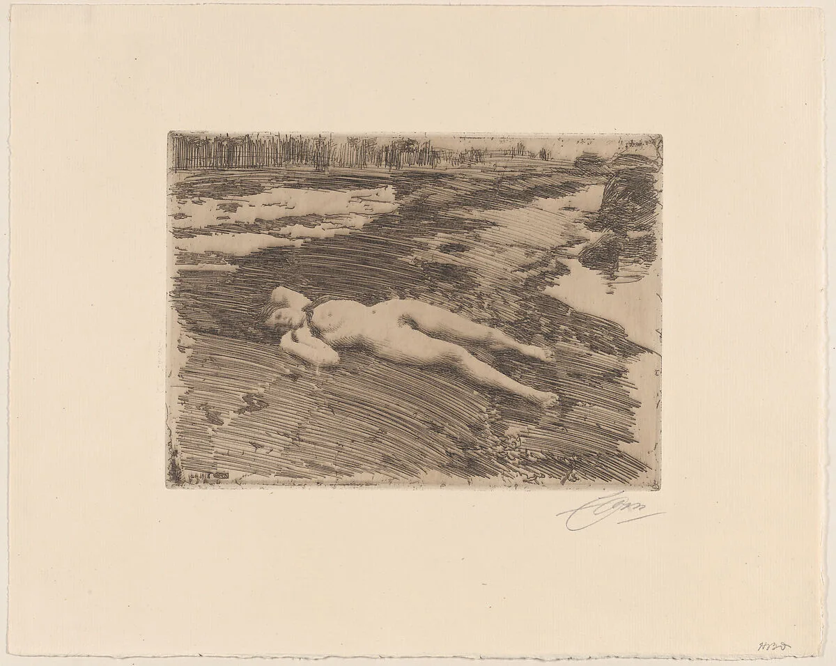 On the Sands — Anders Zorn