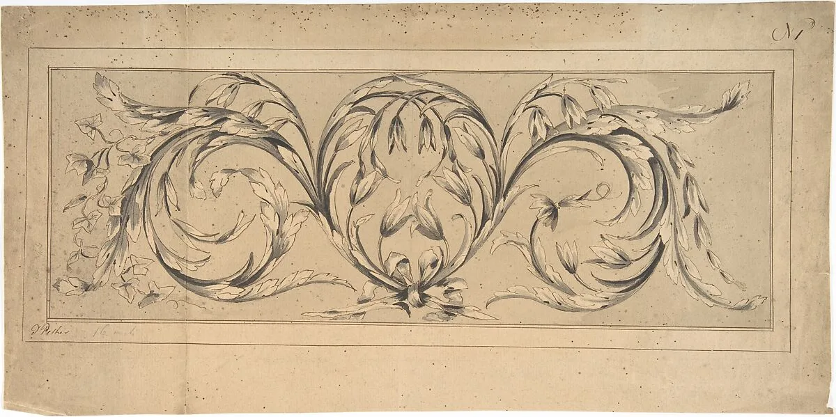 Design for Frieze of Foliage — Thomas Pether