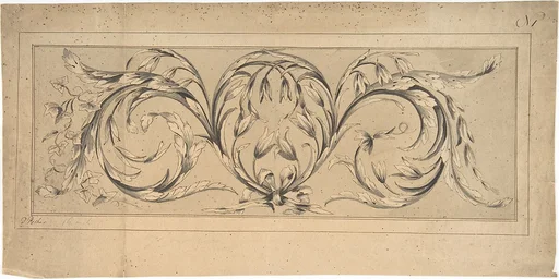 Design for Frieze of Foliage