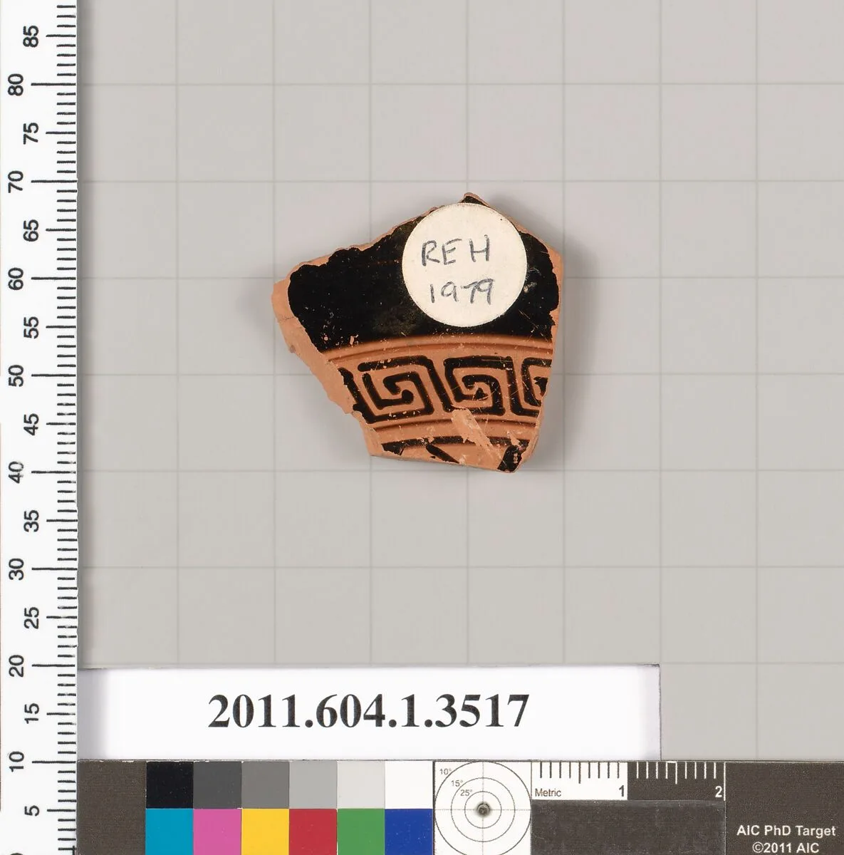 Terracotta fragment of a kylix (drinking cup) — Unknown