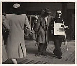 [Blind Veteran Outside Pennsylvania Station, New York]