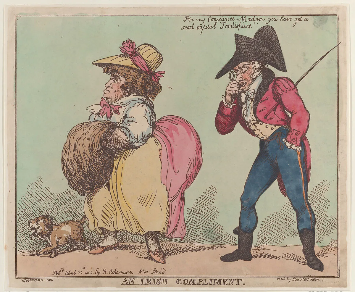 An Irish Compliment — Thomas Rowlandson|Rudolph Ackermann, London