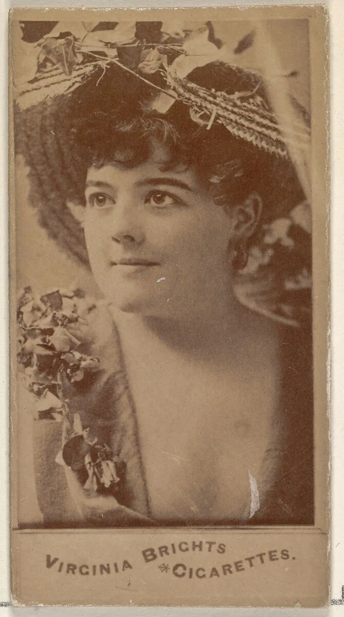 From the Actors and Actresses series (N45, Type 4) for Virginia Brights Cigarettes — Allen & Ginter
