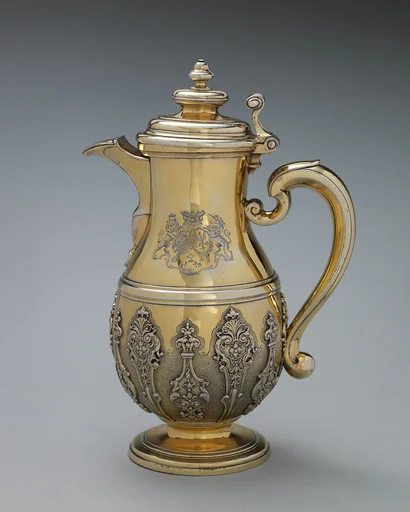 Jug with cover (one of a pair)