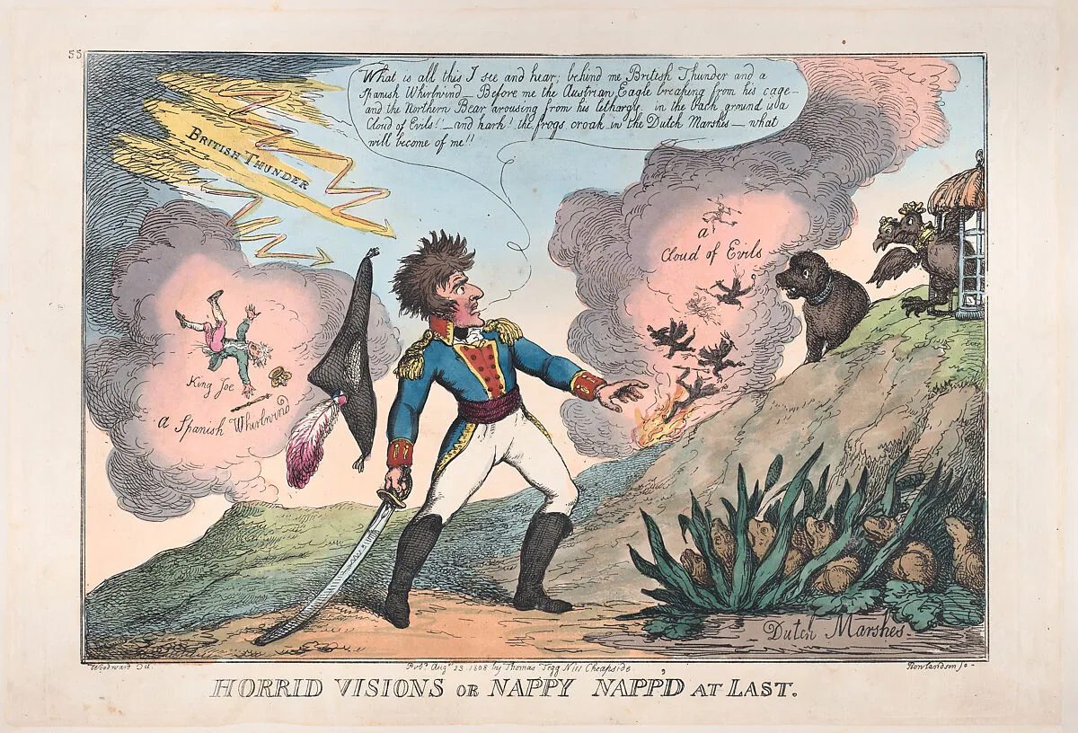 Horrid Visions of Nappy Napp'd at Last — Thomas Tegg|George Murgatroyd Woodward|Thomas Rowlandson